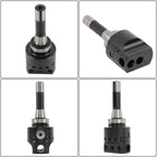 8Pieces Indexable 3/4" Boring Bar Set+3" Boring head R8 Shank Dial Reading 0-100