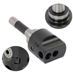 8Pieces Indexable 3/4" Boring Bar Set+3" Boring head R8 Shank Dial Reading 0-100