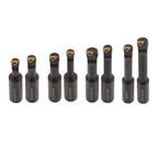 8Pieces Indexable 3/4" Boring Bar Set+3" Boring head R8 Shank Dial Reading 0-100
