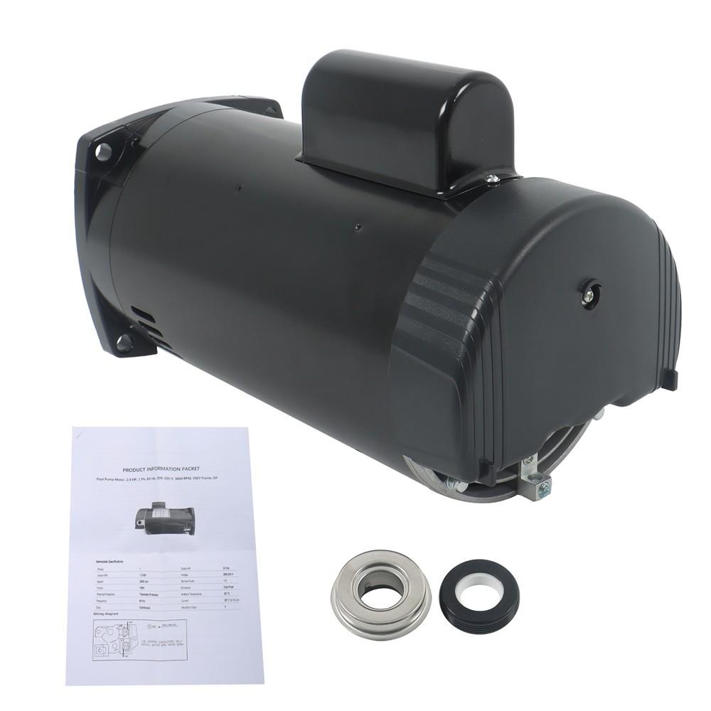 B843 B2843 Square Flange 2HP 3450RPM Single Speed Pool Pump Motor Y56Y Frame