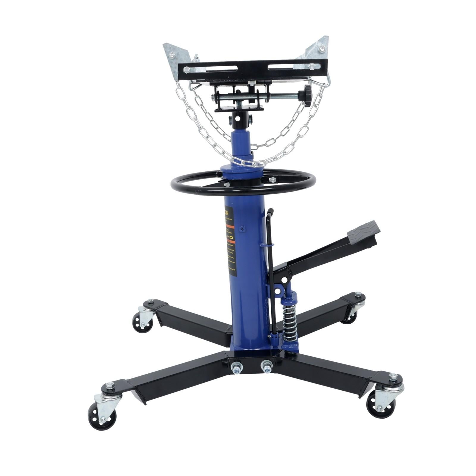 2 Stage Hydraulic Telescoping Jack 1322-1660lbs Capacity w/ 360° Swivel Wheels