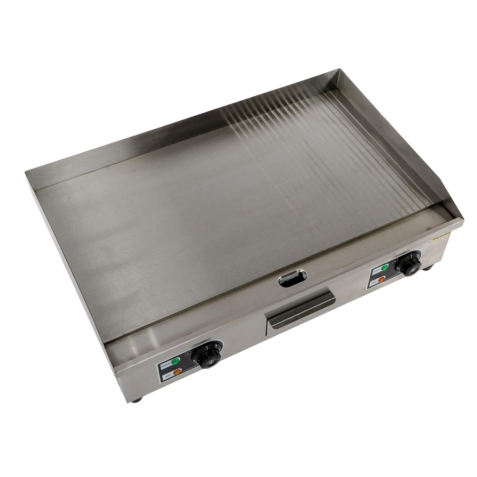 Powerful 3000W Countertop Electric Griddle 30" Cooking Surface 122℉-572℉