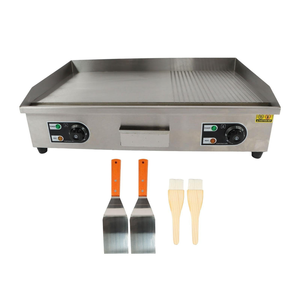 Powerful 3000W Countertop Electric Griddle 30" Cooking Surface 122℉-572℉
