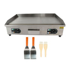 Powerful 3000W Countertop Electric Griddle 30" Cooking Surface 122℉-572℉