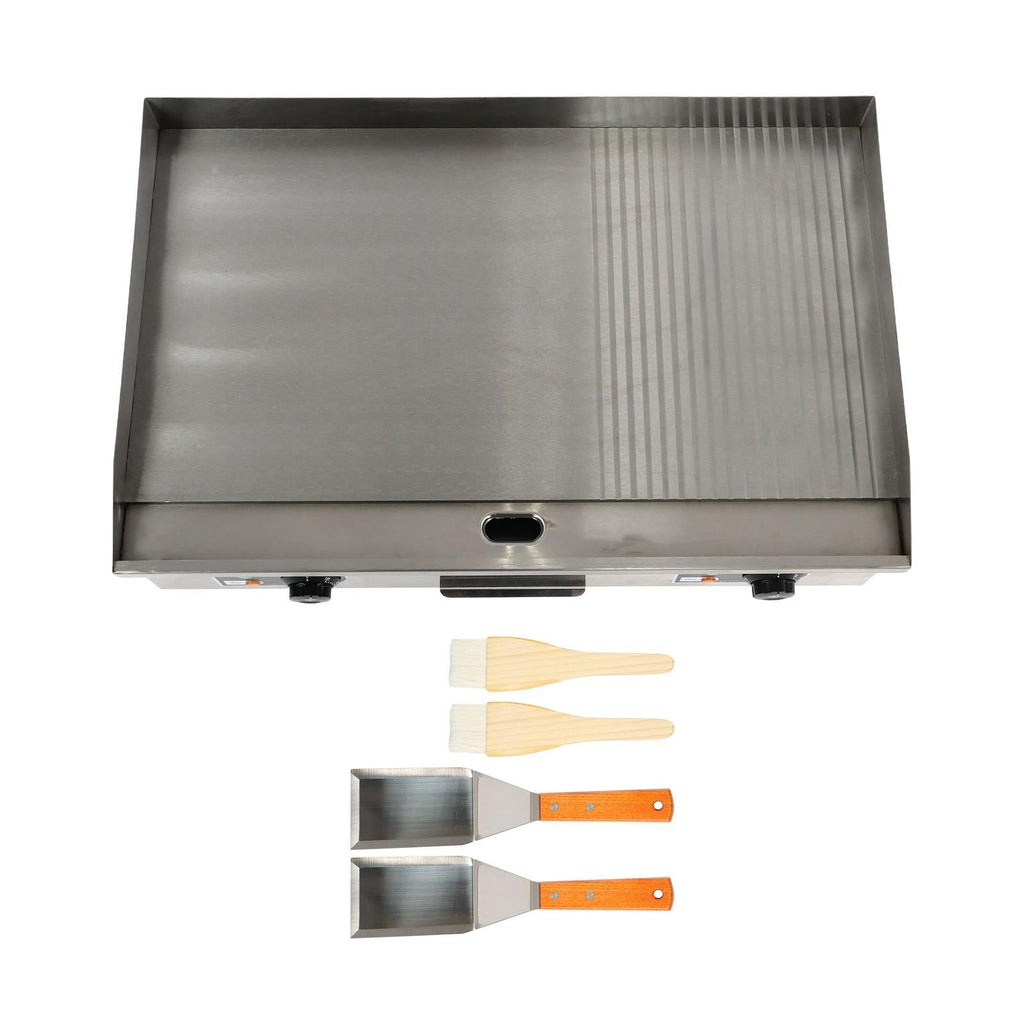 Powerful 3000W Countertop Electric Griddle 30" Cooking Surface 122℉-572℉