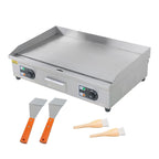 30" Flat Top Electric Grill 3000W Commercial Griddle Stainless Steel Countertop