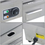 30" Flat Top Electric Grill 3000W Commercial Griddle Stainless Steel Countertop