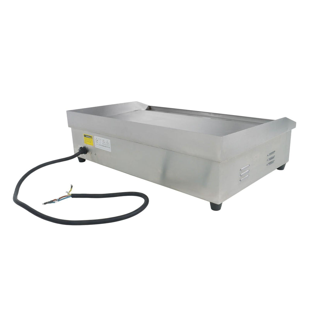30" Flat Top Electric Grill 3000W Commercial Griddle Stainless Steel Countertop