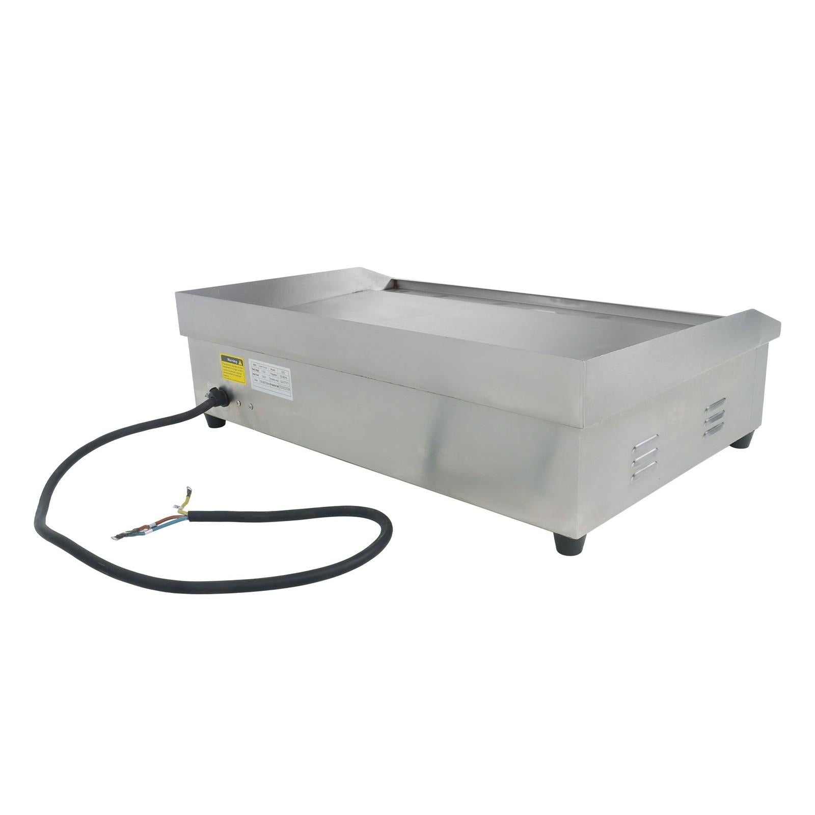 30" Flat Top Electric Grill 3000W Commercial Griddle Stainless Steel Countertop