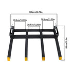 42" Clamp on Heavy Debris Fork Universal 2500lbs for Tractor Skid Steer Buckets