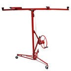 16FT Drywall Lifter Panel Hoist Jack Rolling Caster Construction 150lbs W/ Wheel