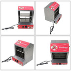 2-Tier Hot Dog Hut Steamer with Precise Temp Control & Bun Warmer 27L