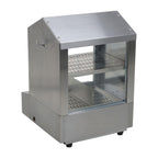 2-Tier Hot Dog Hut Steamer with Precise Temp Control & Bun Warmer 27L