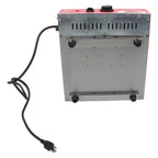 2-Tier Hot Dog Hut Steamer with Precise Temp Control & Bun Warmer 27L