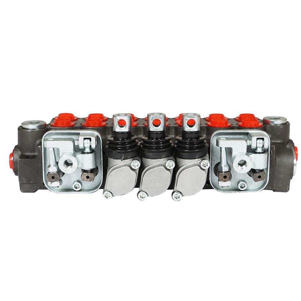 11GPM Hydraulic Directional Control Valve 7Spool 2JOYSTICK 40L BSPP Port