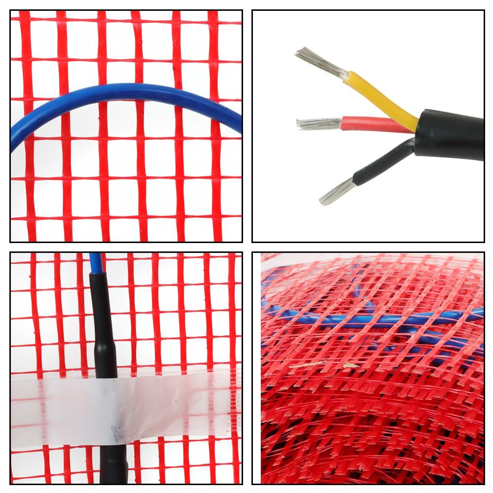 100 Sqft Floor Heating Mat Kit Electric Radiant Floor Heating System 120V