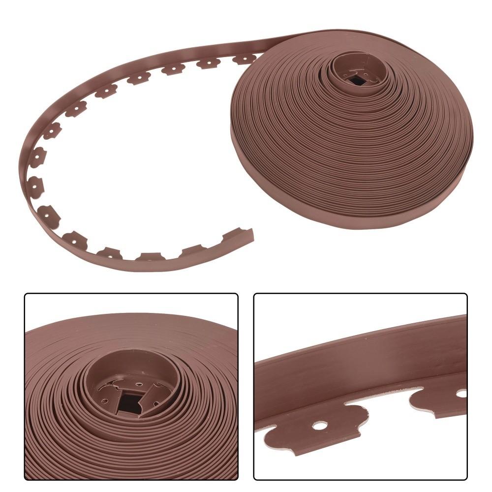 246FT 2" Garden Landscape Edging No Dig Lawn Edging Border With 216 8-In Spikes