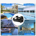 2 HP 3450 RPM 48Y Frame Square Flange 230V Swimming Pool Motor # USQ1202