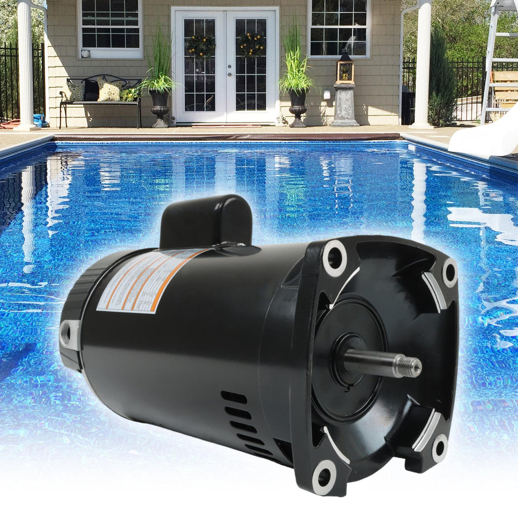 2HP Square Flange Pool Pump Motor Threaded Shaft Swimming Pool Pump B2855 230V