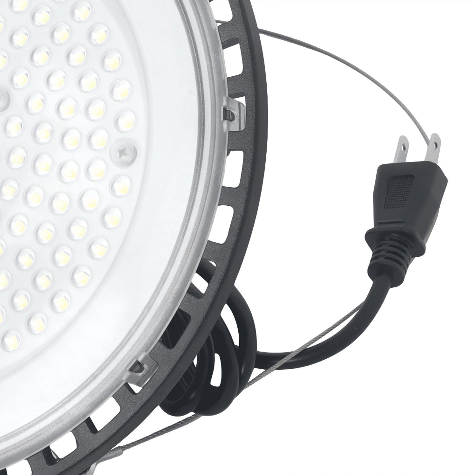 10 Pcs 100W UFO High Bay Light LED Industrial Commercial Shop Light Fixtures