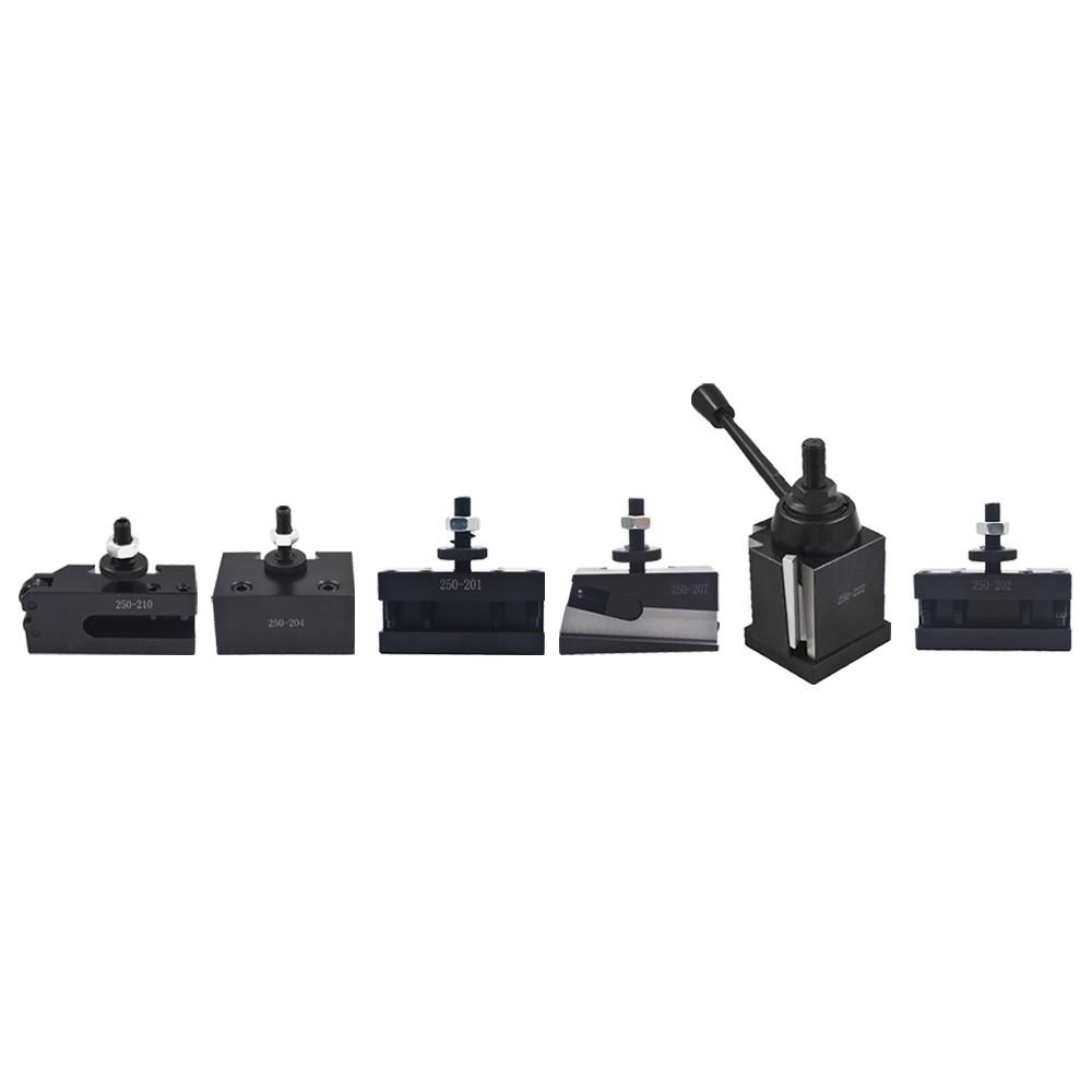 6 Pieces BXA 250-222 Wedge Type Tool Post Holder Set For Swing Dia 10-15"