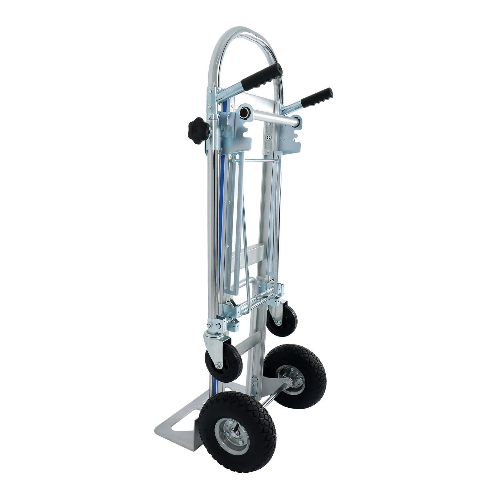 Folding Dolly Cart 1000lbs Capacity Aluminum Hand Truck Folding Trolley 4in1