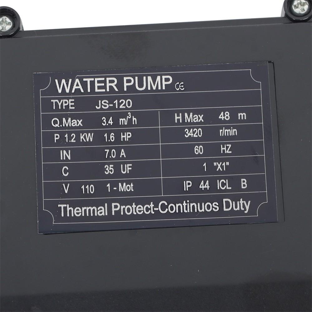 1320GPH Shallow Well Pump Stainless Steel Pump With Pressure Tank 1.6HP 115V