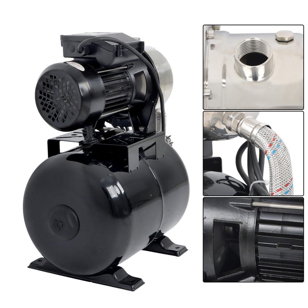 1320GPH Shallow Well Pump Stainless Steel Pump With Pressure Tank 1.6HP 115V