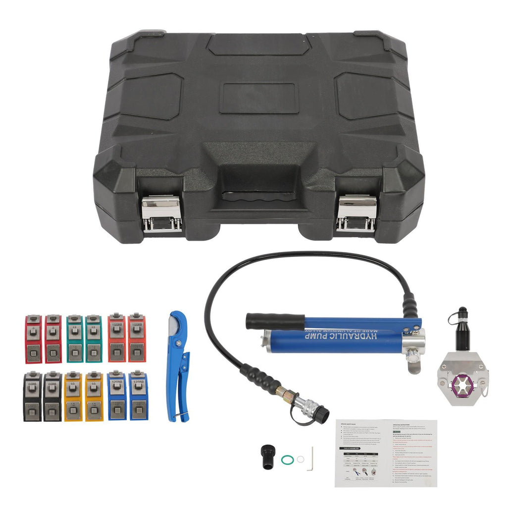 Air Conditioning Repaire Handheld Hydraulic Hose Crimping Tool with 7 Dies