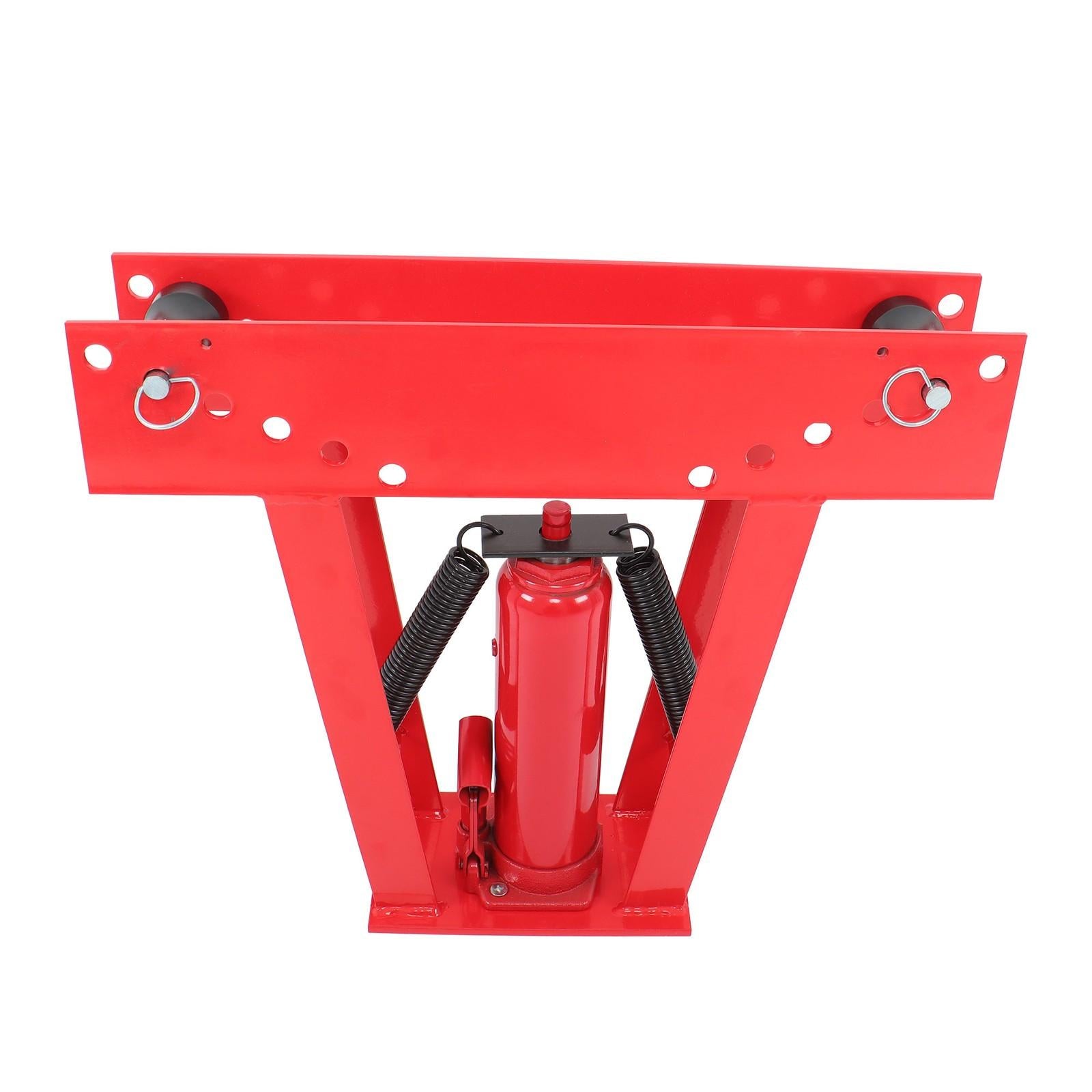 12T Pipe Bender Manual Hydraulic Piping Bending Exhaust Tube W/ 6 Dies (1/2"-2")