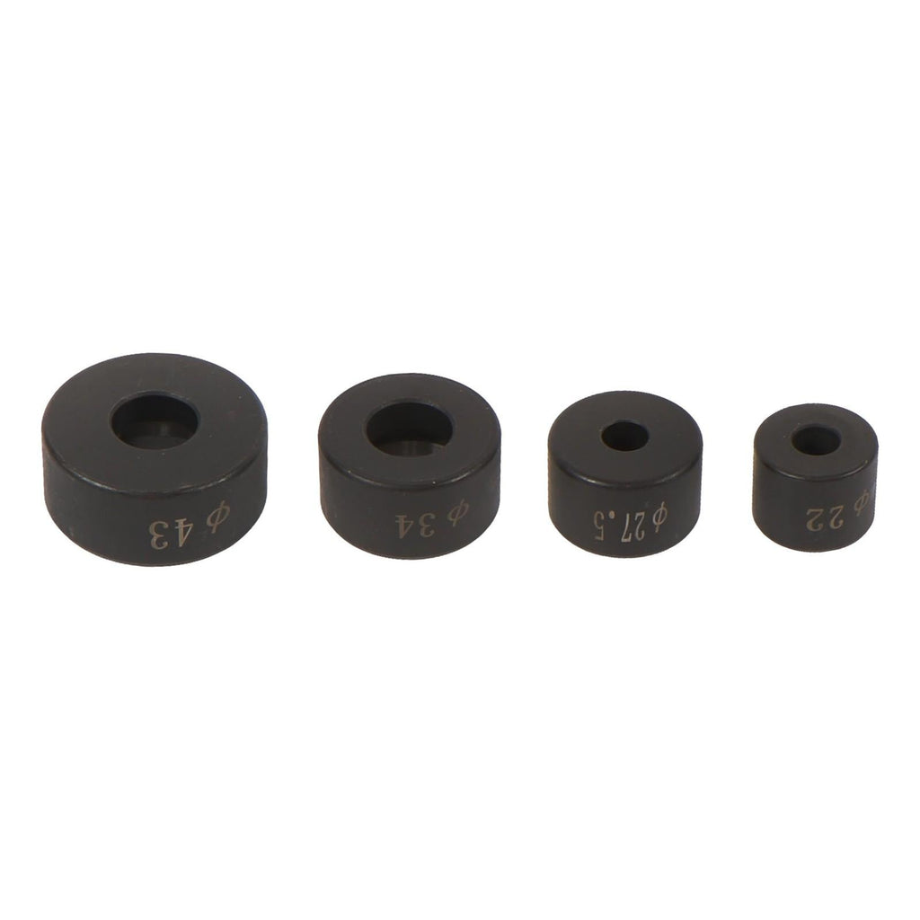 15 Ton Hydraulic Knockout Punch Driver Kit Hole Tool 1/2"-4" with 10 Dies