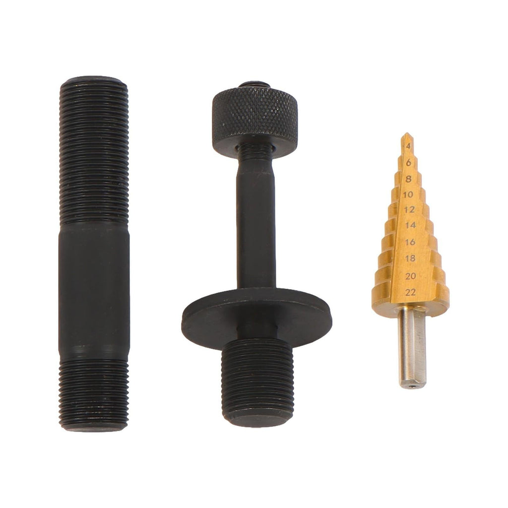 15 Ton Hydraulic Knockout Punch Driver Kit Hole Tool 1/2"-4" with 10 Dies