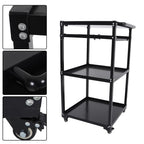 Mobile Working Platform Aluminum Office Desk Hand Cart With Keyboard Tray
