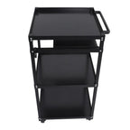 Mobile Working Platform Aluminum Office Desk Hand Cart With Keyboard Tray