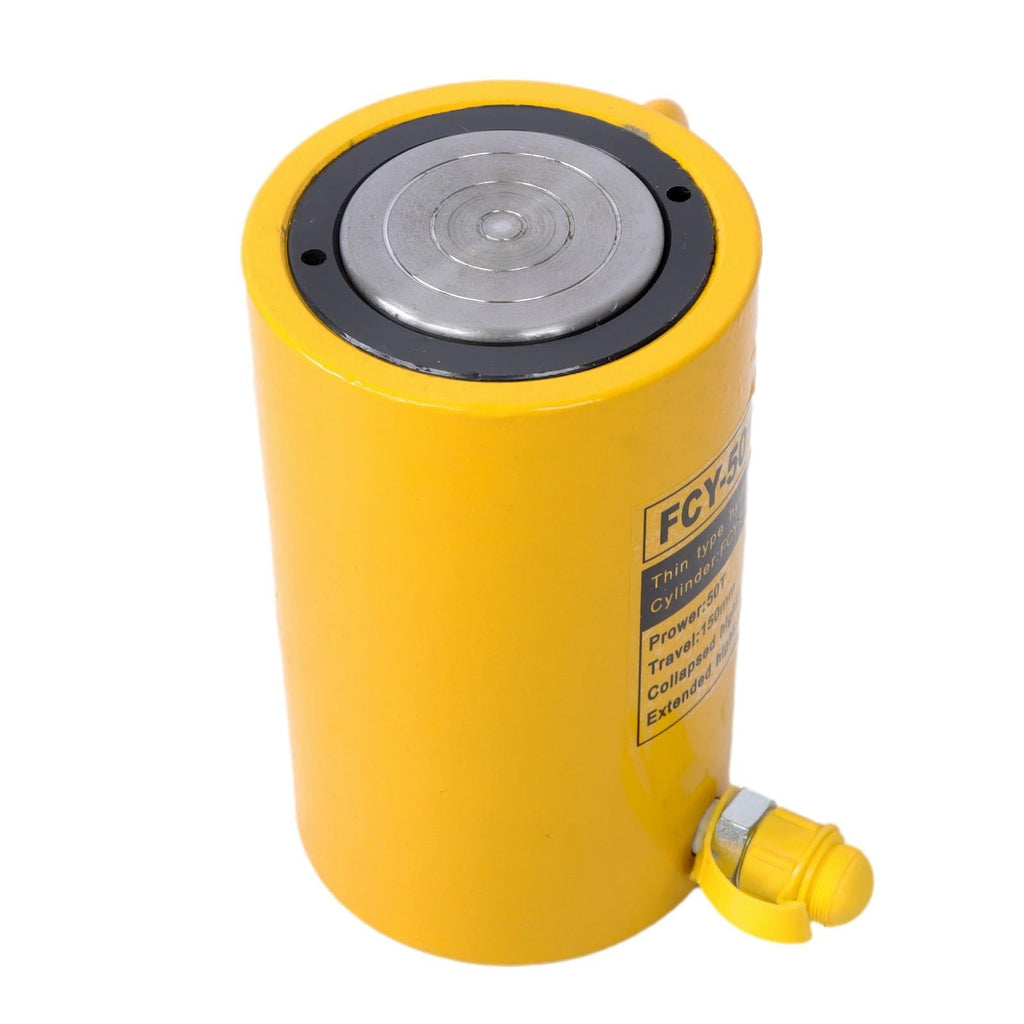 50 Ton 6 Inch 150 mm Stroke Single Acting Solid Hydraulic Ram Cylinder Jack