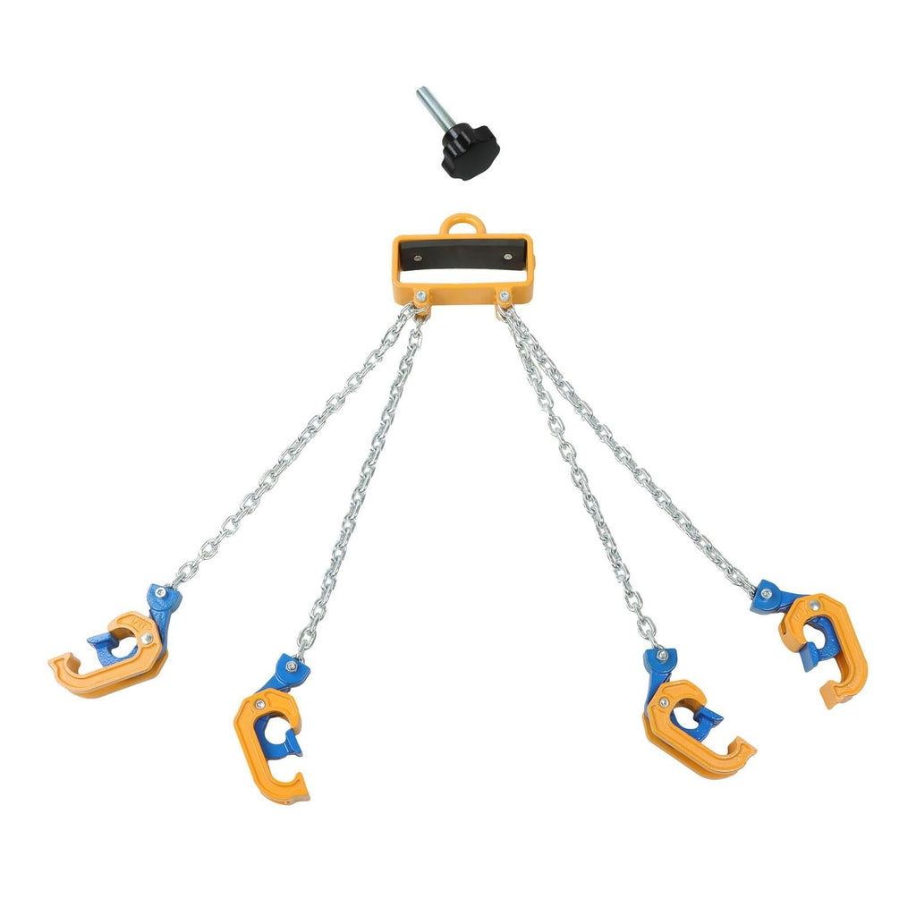 4400 LBS Chain Drum Lifter 4-Leg Lifting Chain Sling with Hooks for 55 Gallon