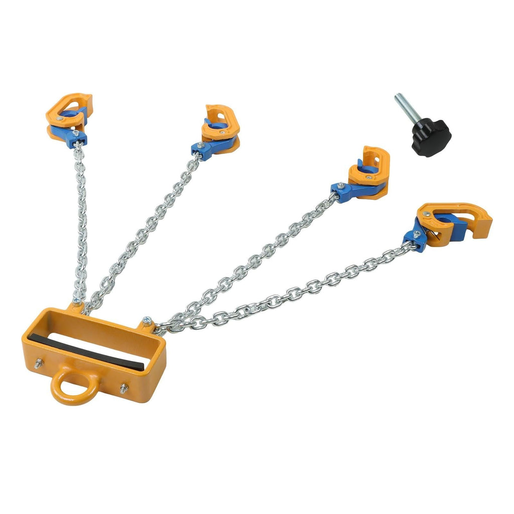 4400 LBS Chain Drum Lifter 4-Leg Lifting Chain Sling with Hooks for 55 Gallon