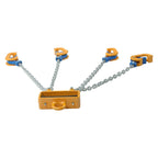 4400 LBS Chain Drum Lifter 4-Leg Lifting Chain Sling with Hooks for 55 Gallon
