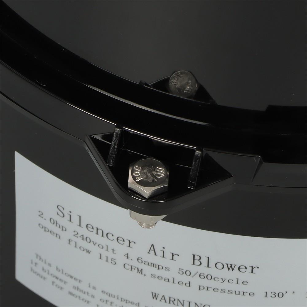 Air Supply Silencer Pool Spa Hot Tub Blower 2HP 240V 6320241 For 2 Inch Plumbing