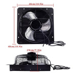 16 Inch Shutter Exhaust Fan W/ Speed Controller 2600 CFM High Speed Wall Mounted