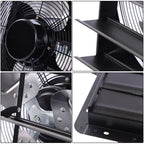 16 Inch Shutter Exhaust Fan W/ Speed Controller 2600 CFM High Speed Wall Mounted