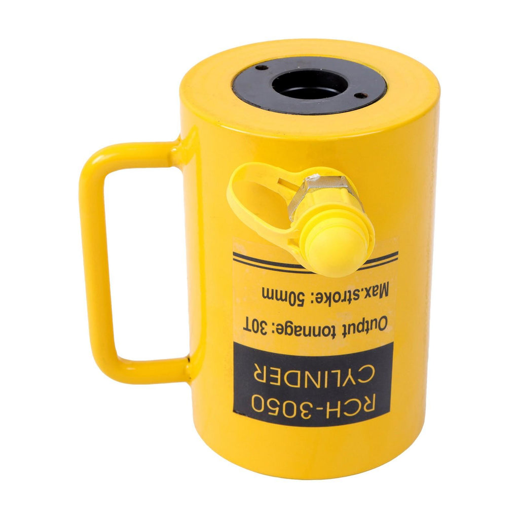 2" Stroke 30Ton Hollow Hydraulic Ram Cylinder Single Acting Lifting Cylinder