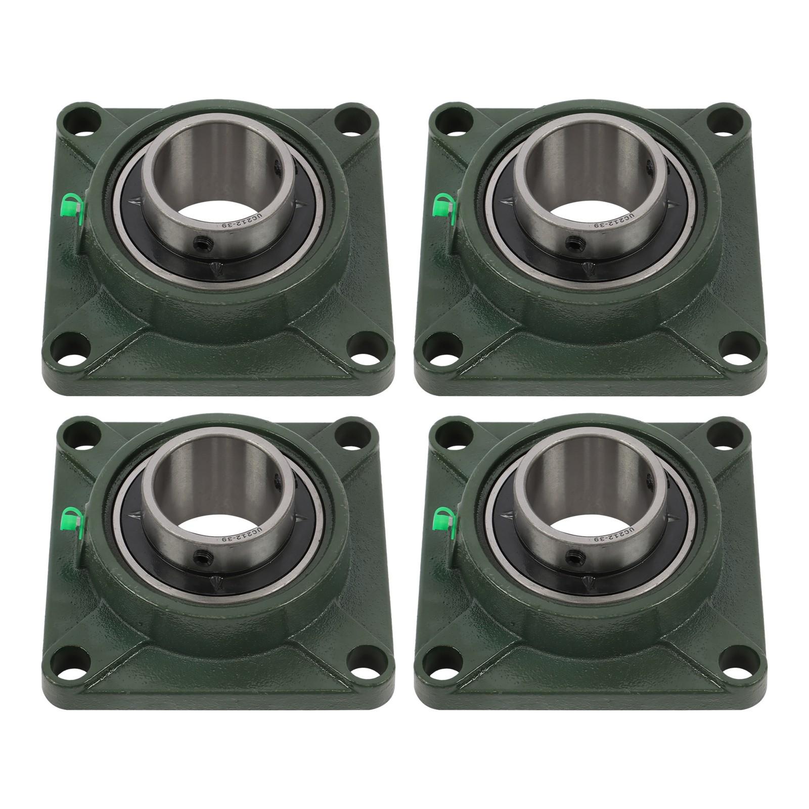 UCF212-39 Pillow Block Bearing Self-Aligning 4-Bolt 2-7/16" Bore 4 Pcs