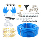 Garage Air System 3/4"x100ft - Aluminum Piping, Leak-Proof, Easy Fit