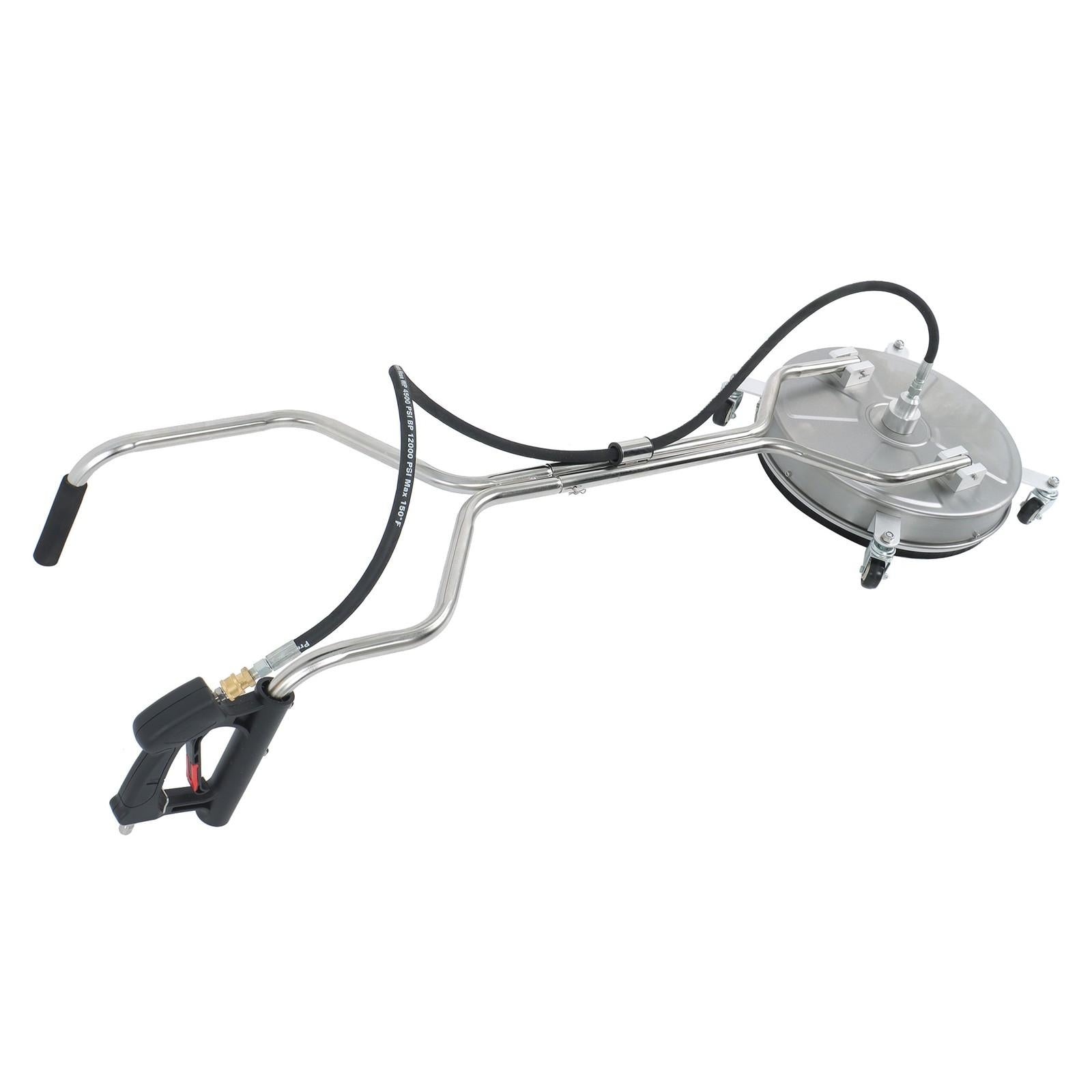 18" Pressure Washer Surface Cleaner Dual Handle 6000PSI for Patio, Deck Cleaning
