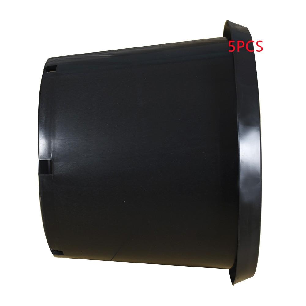5 × 25 Gallon New Black Plant Flower Nursery Pot Root Plastic Nutrition Premium