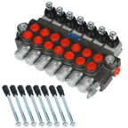 7 Spool 13GPM Hydraulic Directional Control Valve P40 Double Acting Cylinder