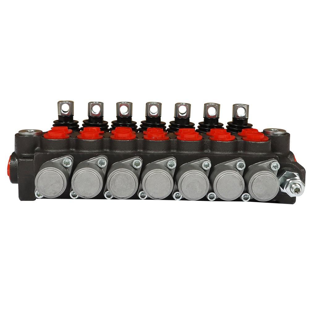 7 Spool 13GPM Hydraulic Directional Control Valve P40 Double Acting Cylinder