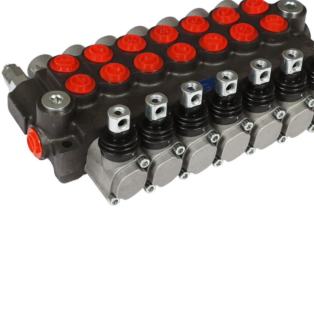 7 Spool 13GPM Hydraulic Directional Control Valve P40 Double Acting Cylinder