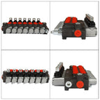 7 Spool 13GPM Hydraulic Directional Control Valve P40 Double Acting Cylinder